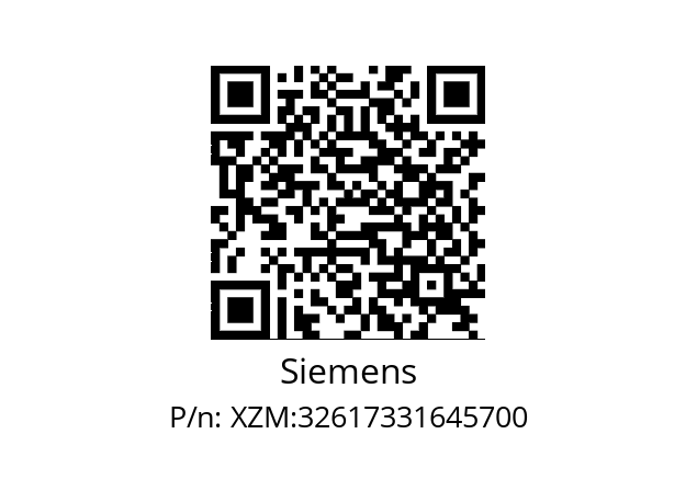   Siemens XZM:32617331645700