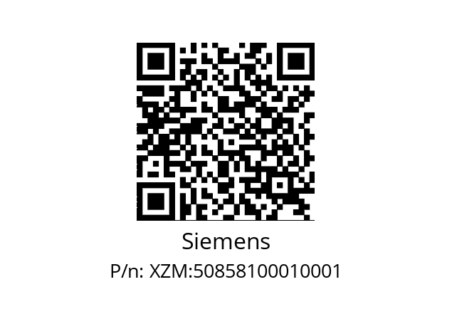   Siemens XZM:50858100010001