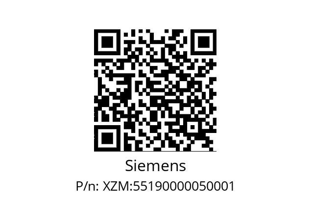   Siemens XZM:55190000050001