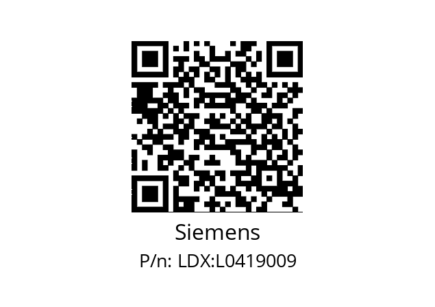   Siemens LDX:L0419009