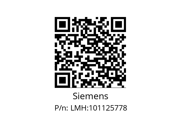   Siemens LMH:101125778