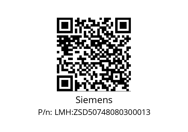   Siemens LMH:ZSD50748080300013