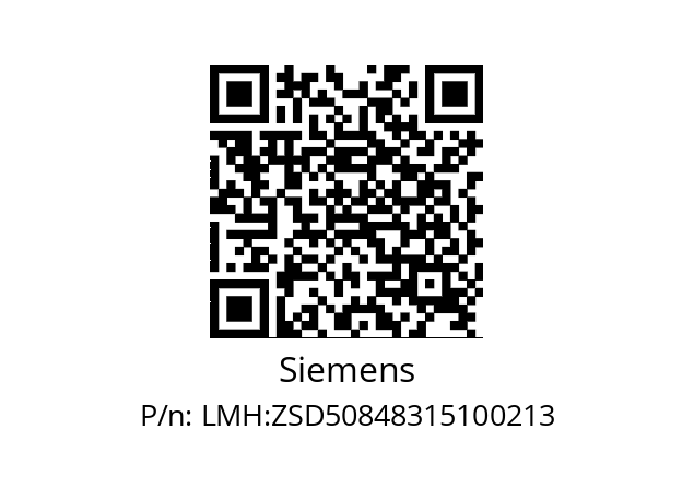   Siemens LMH:ZSD50848315100213