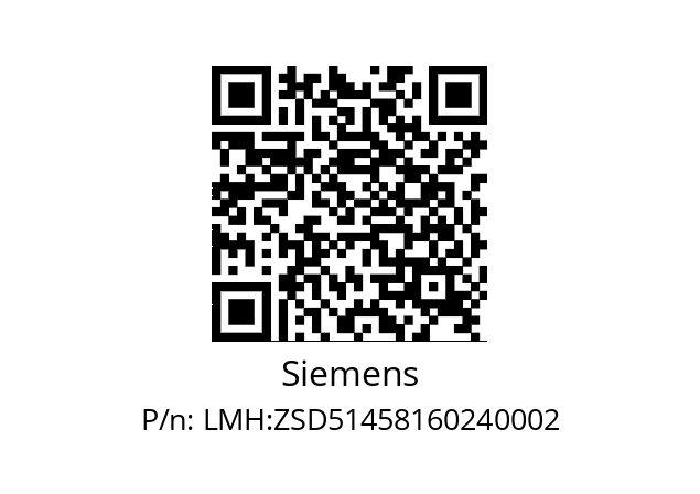   Siemens LMH:ZSD51458160240002