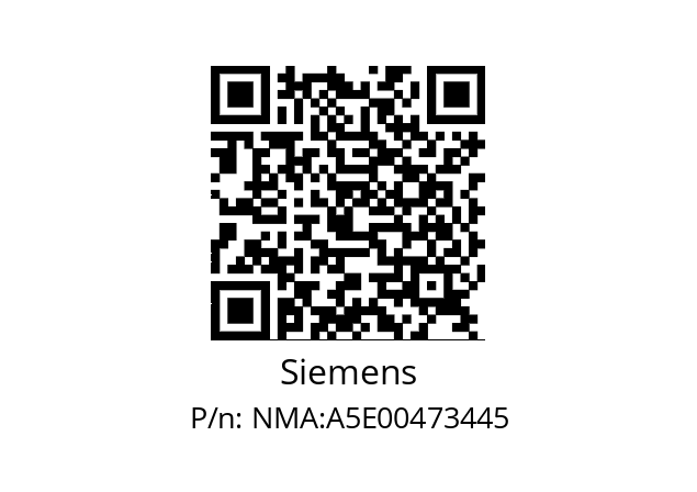   Siemens NMA:A5E00473445