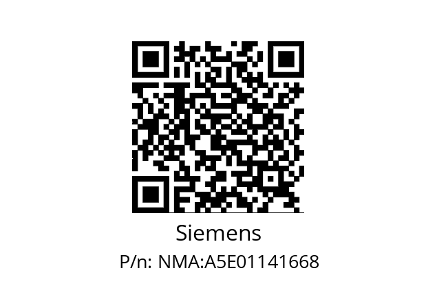   Siemens NMA:A5E01141668