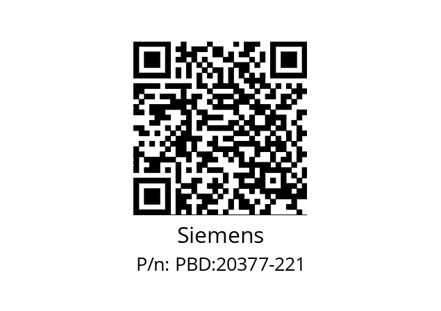   Siemens PBD:20377-221