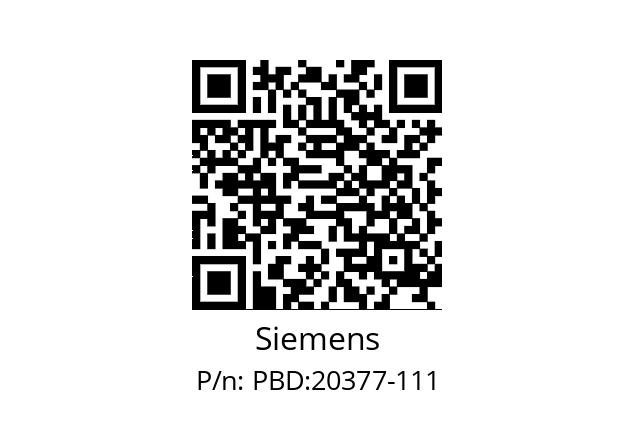   Siemens PBD:20377-111