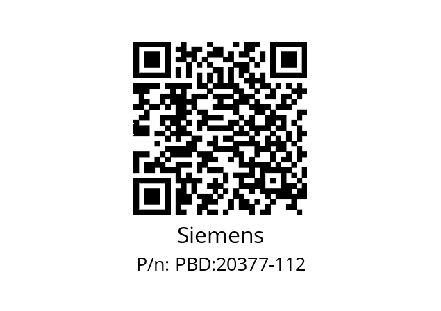   Siemens PBD:20377-112