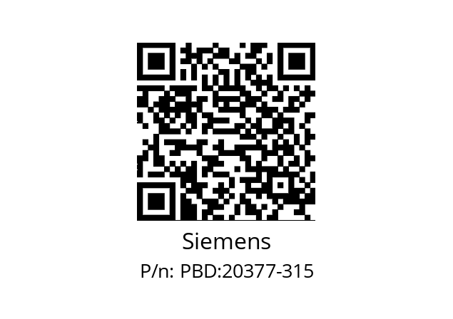   Siemens PBD:20377-315