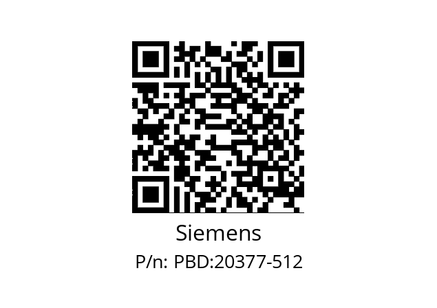   Siemens PBD:20377-512