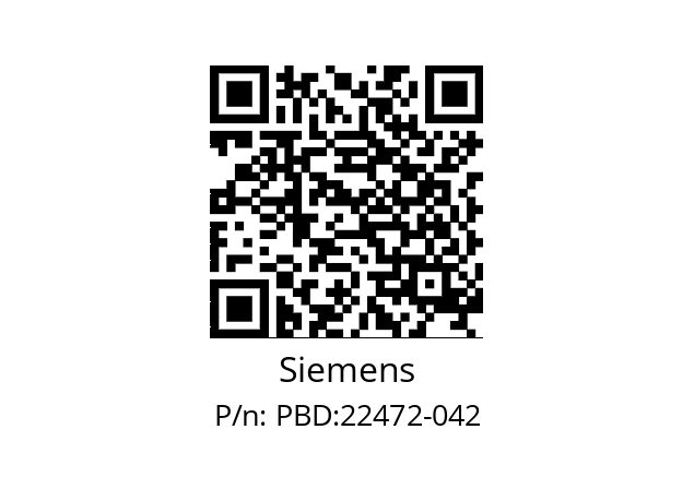   Siemens PBD:22472-042