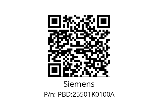   Siemens PBD:25501K0100A