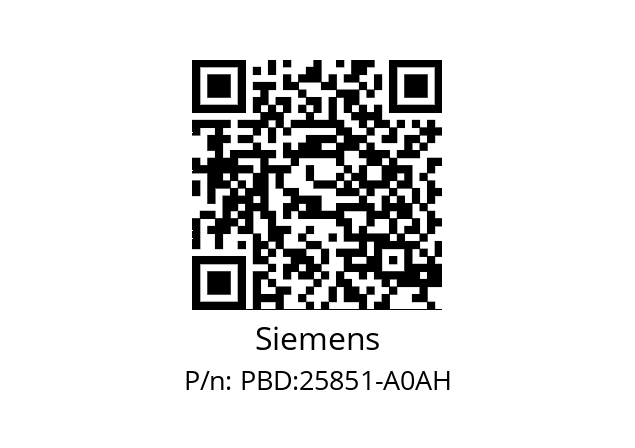   Siemens PBD:25851-A0AH