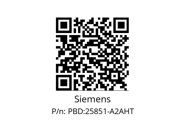   Siemens PBD:25851-A2AHT