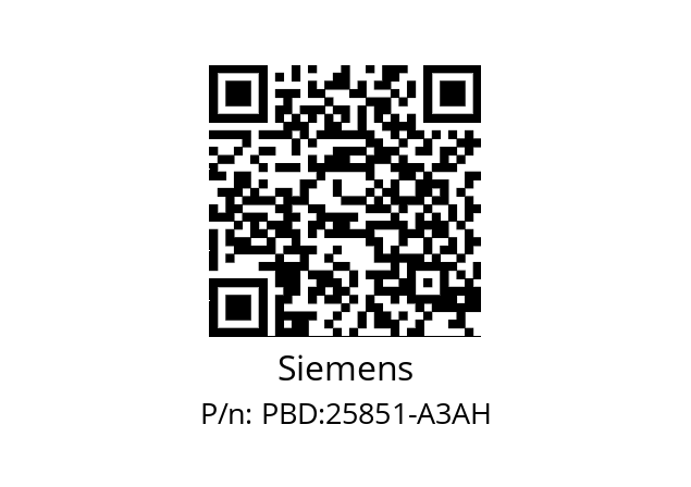   Siemens PBD:25851-A3AH