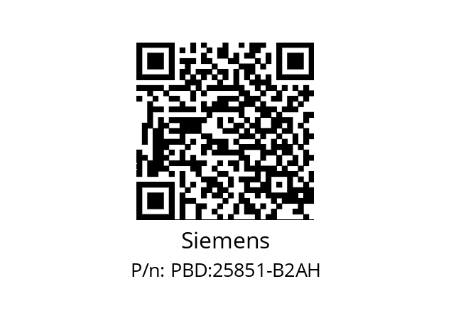   Siemens PBD:25851-B2AH