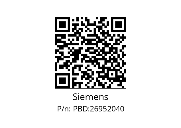   Siemens PBD:26952040