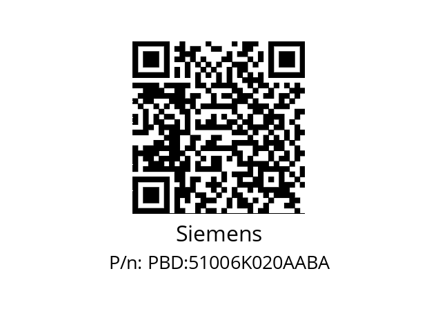   Siemens PBD:51006K020AABA