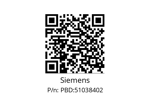   Siemens PBD:51038402