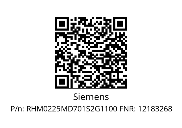   Siemens RHM0225MD701S2G1100 FNR: 12183268