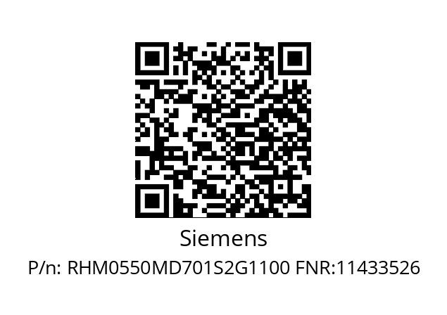   Siemens RHM0550MD701S2G1100 FNR:11433526