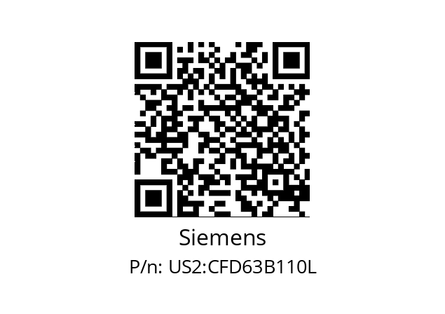   Siemens US2:CFD63B110L