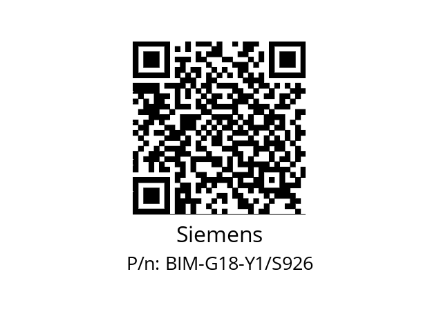   Siemens BIM-G18-Y1/S926