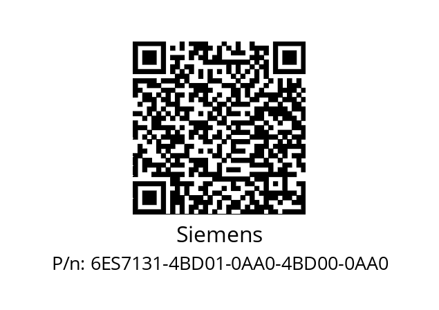   Siemens 6ES7131-4BD01-0AA0-4BD00-0AA0