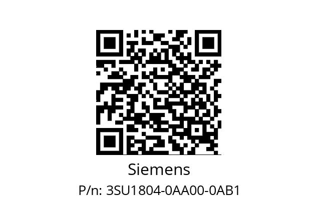   Siemens 3SU1804-0AA00-0AB1