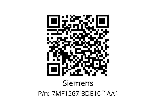   Siemens 7MF1567-3DE10-1AA1