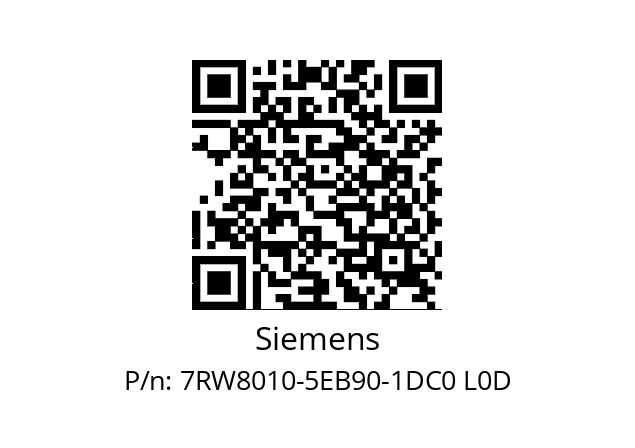   Siemens 7RW8010-5EB90-1DC0 L0D