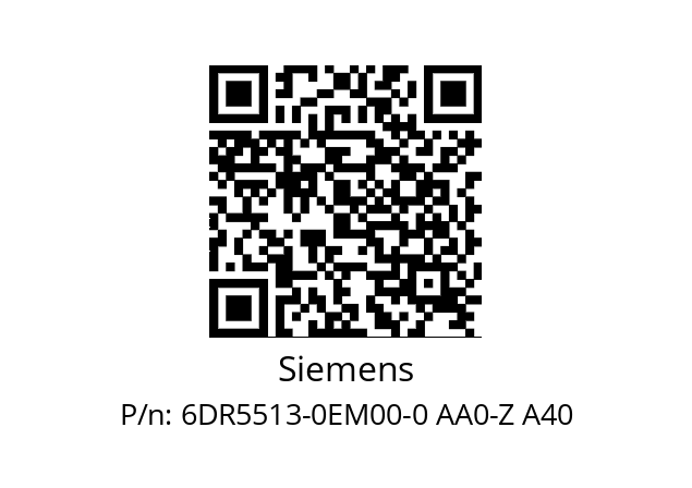   Siemens 6DR5513-0EM00-0 AA0-Z A40