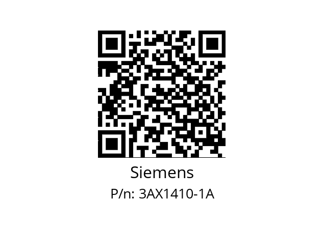   Siemens 3AX1410-1A