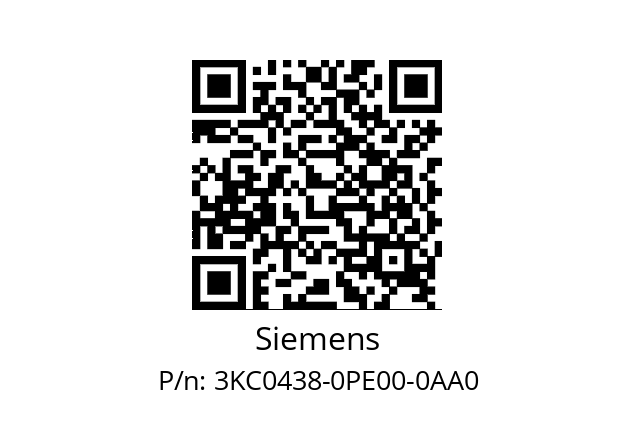   Siemens 3KC0438-0PE00-0AA0