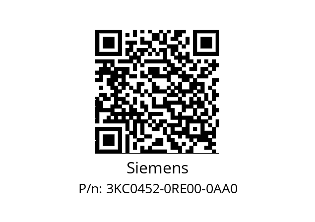   Siemens 3KC0452-0RE00-0AA0