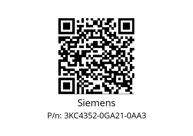   Siemens 3KC4352-0GA21-0AA3