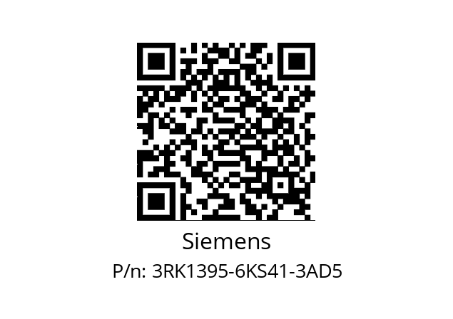   Siemens 3RK1395-6KS41-3AD5