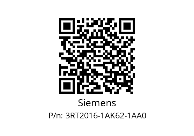   Siemens 3RT2016-1AK62-1AA0