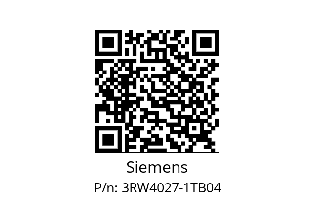   Siemens 3RW4027-1TB04