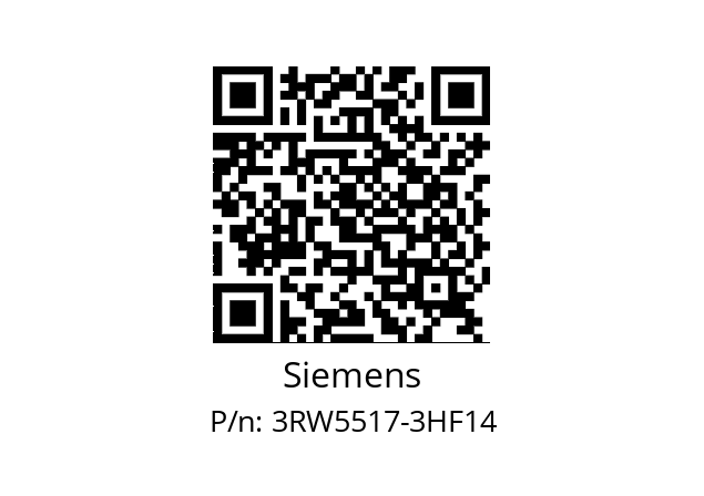   Siemens 3RW5517-3HF14