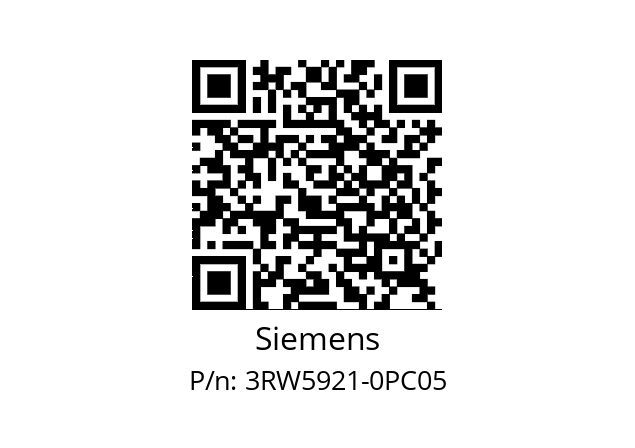   Siemens 3RW5921-0PC05