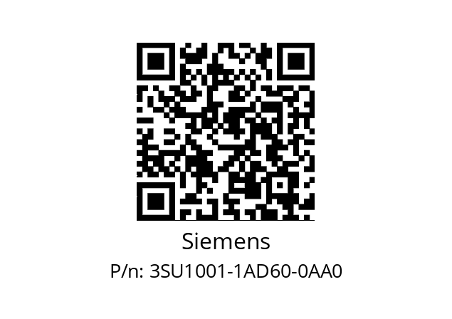   Siemens 3SU1001-1AD60-0AA0