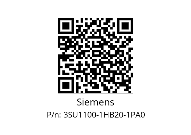   Siemens 3SU1100-1HB20-1PA0