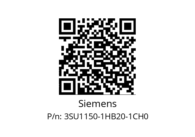   Siemens 3SU1150-1HB20-1CH0