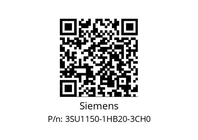   Siemens 3SU1150-1HB20-3CH0