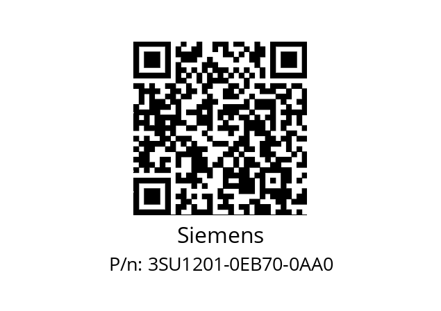   Siemens 3SU1201-0EB70-0AA0