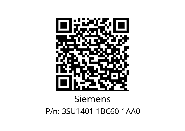   Siemens 3SU1401-1BC60-1AA0