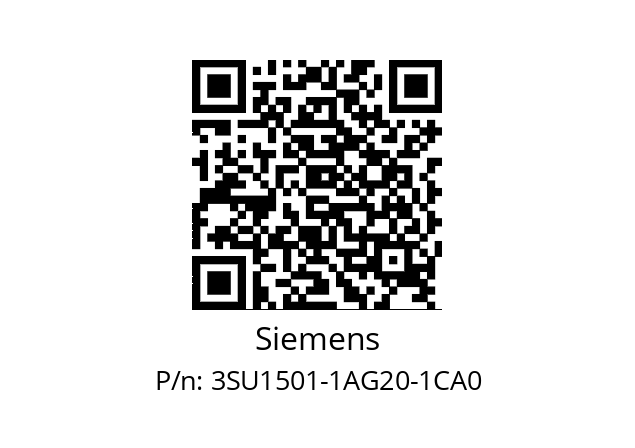   Siemens 3SU1501-1AG20-1CA0