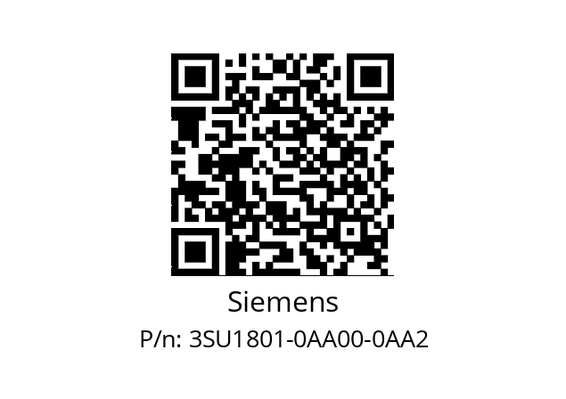   Siemens 3SU1801-0AA00-0AA2